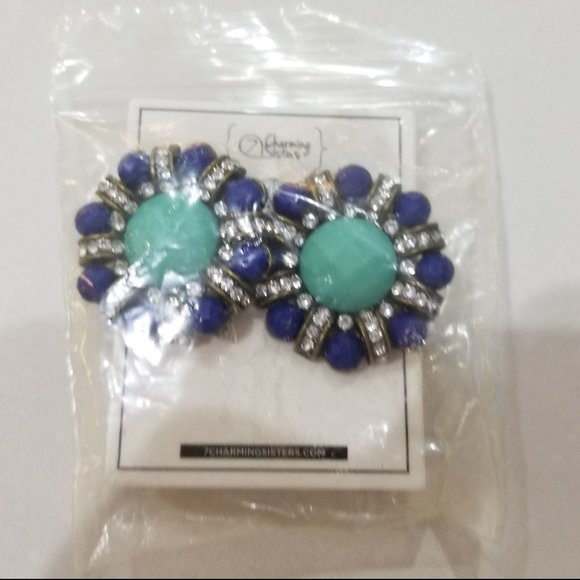 7 Charming Sisters Jewelry - 7 Charming Sisters RETRO Clip on Earrings